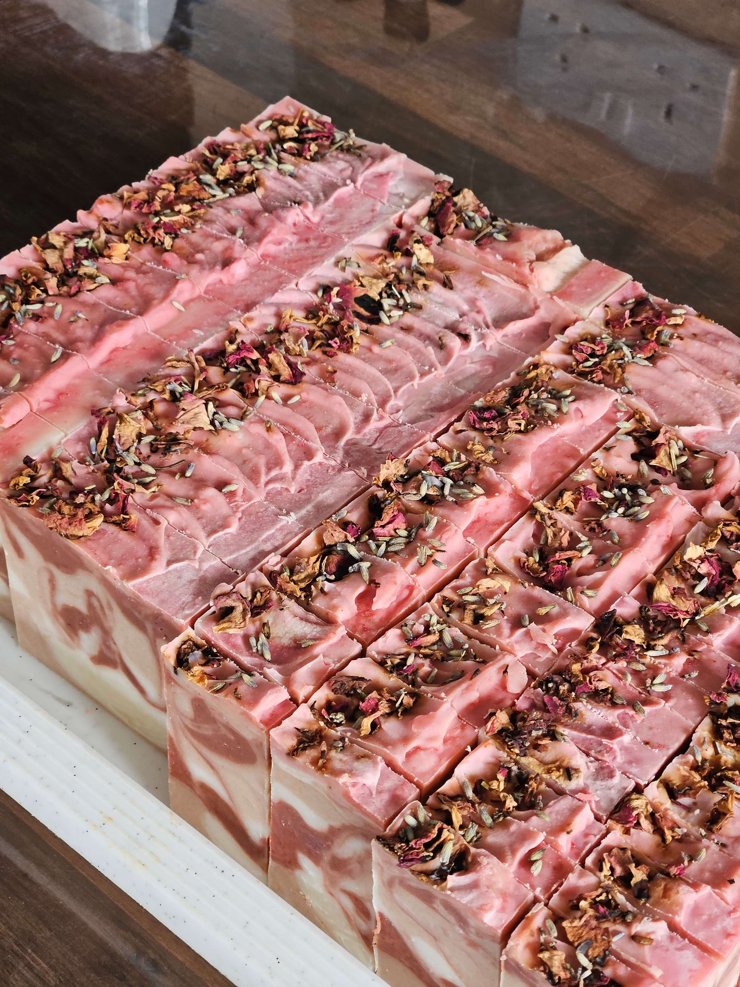 Freshly made flora soaps
